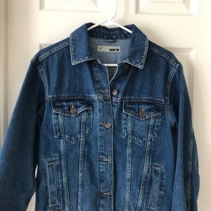 TOPSHOP blue denim MOTO jacket